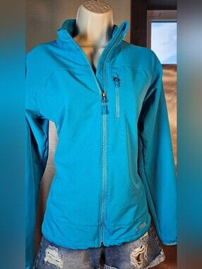 Marmot Tempo M3 Softshell Jacket Women's M Atomic Blue Full Zip